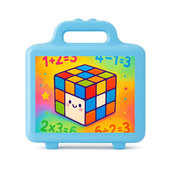 Maleta Plástica Personalizada 12x10cm Cubo Mágico - Imagem 2