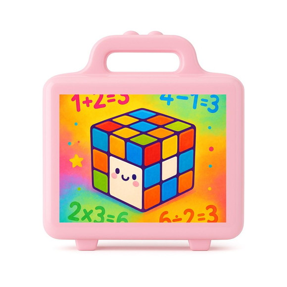 Maleta Plástica Personalizada 12x10cm Cubo Mágico - Imagem 3