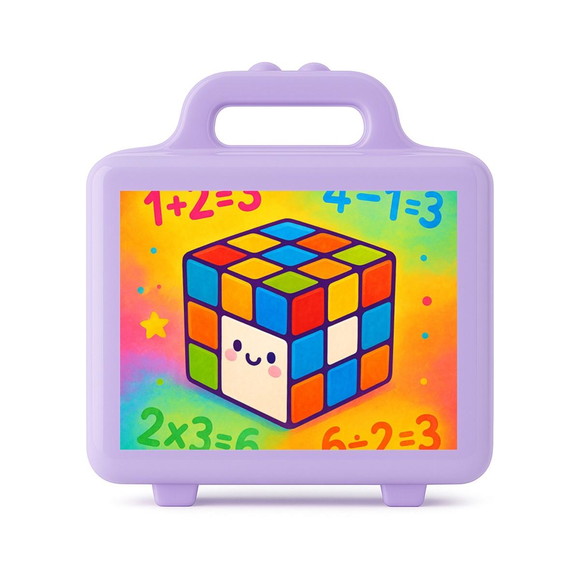 Maleta Plástica Personalizada 12x10cm Cubo Mágico - Imagem 4