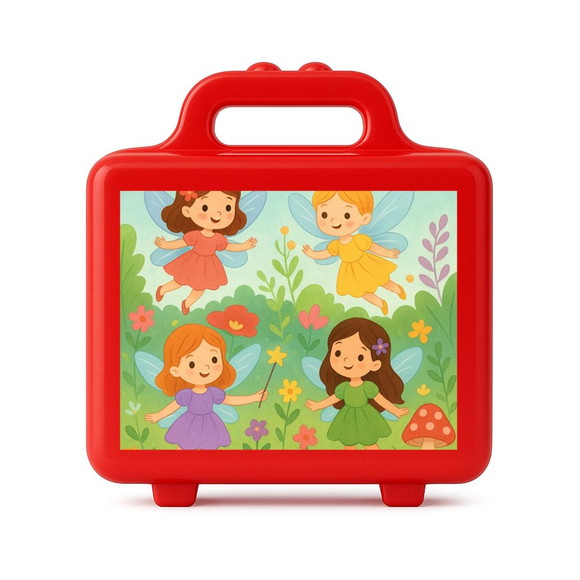 Maleta Plástica Personalizada 12x10cm Fadas - Imagem 5