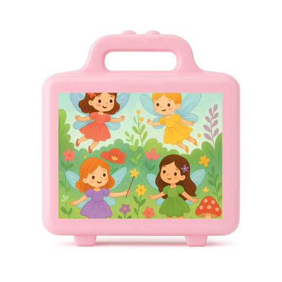 Maleta Plástica Personalizada 12x10cm Fadas - Imagem 3
