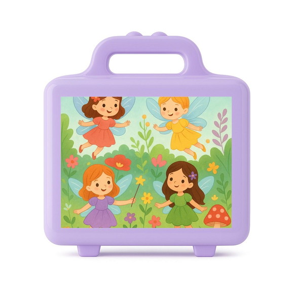 Maleta Plástica Personalizada 12x10cm Fadas - Imagem 4
