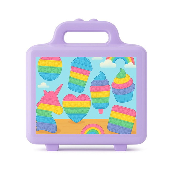 Maleta Plástica Personalizada 12x10cm Fidget Toys - Imagem 4