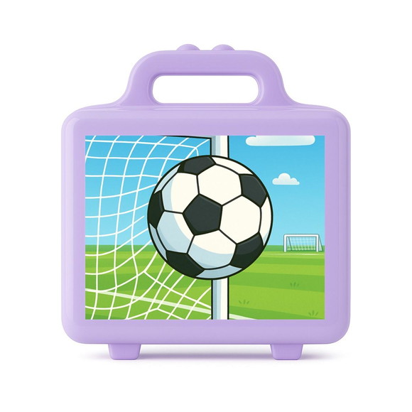 Maleta Plástica Personalizada 12x10cm Futebol - Imagem 4