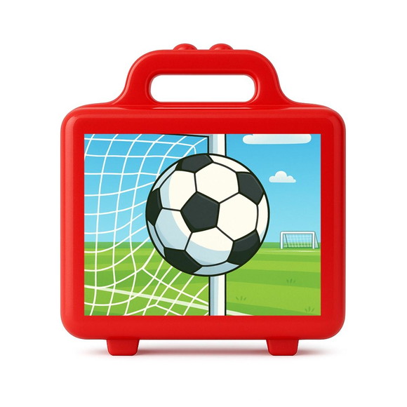 Maleta Plástica Personalizada 12x10cm Futebol - Imagem 5