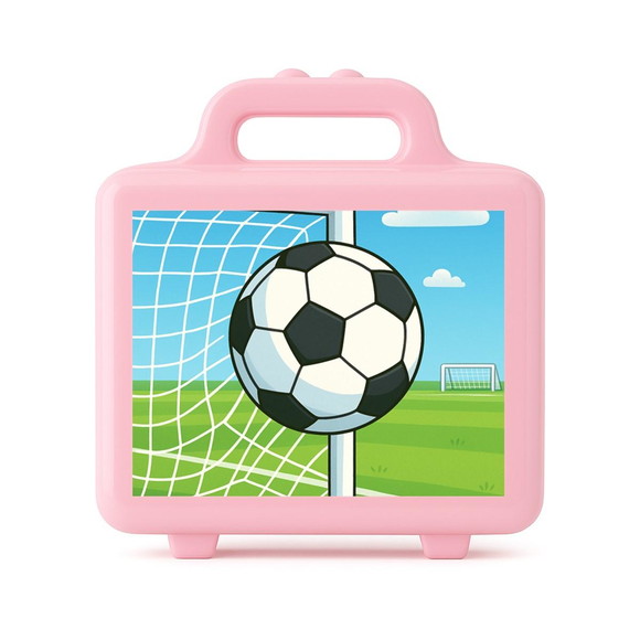 Maleta Plástica Personalizada 12x10cm Futebol - Imagem 3