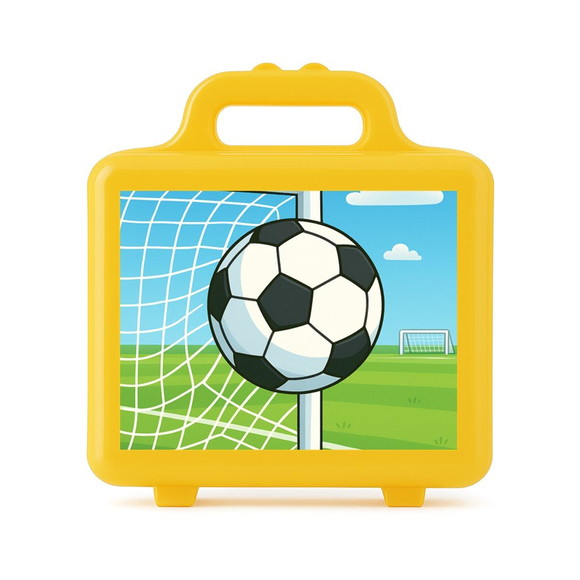 Maleta Plástica Personalizada 12x10cm Futebol