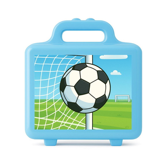 Maleta Plástica Personalizada 12x10cm Futebol - Imagem 2