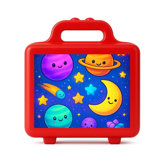 Maleta Plástica Personalizada 12x10cm Galáxia Encantada - Imagem 5