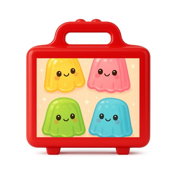 Maleta Plástica Personalizada 12x10cm Gelatinas - Imagem 5