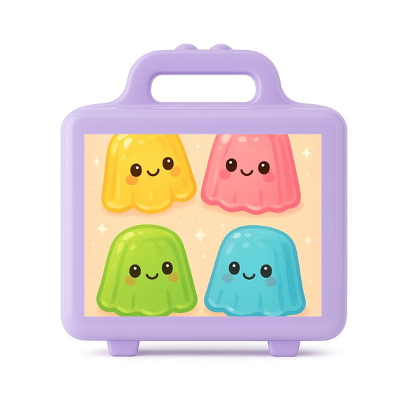 Maleta Plástica Personalizada 12x10cm Gelatinas - Imagem 4