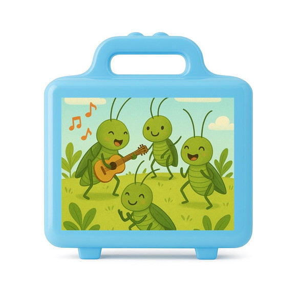 Maleta Plástica Personalizada 12x10cm Grilos - Imagem 2