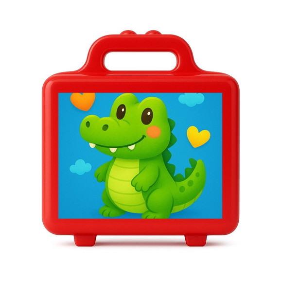 Maleta Plástica Personalizada 12x10cm Jacaré Baby - Imagem 5