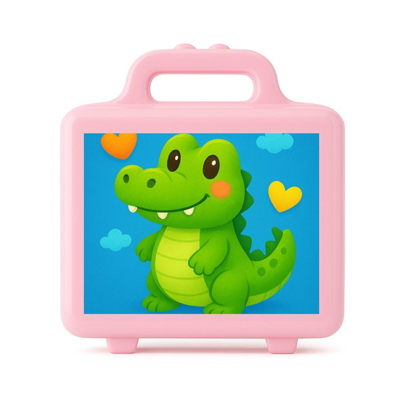 Maleta Plástica Personalizada 12x10cm Jacaré Baby - Imagem 3