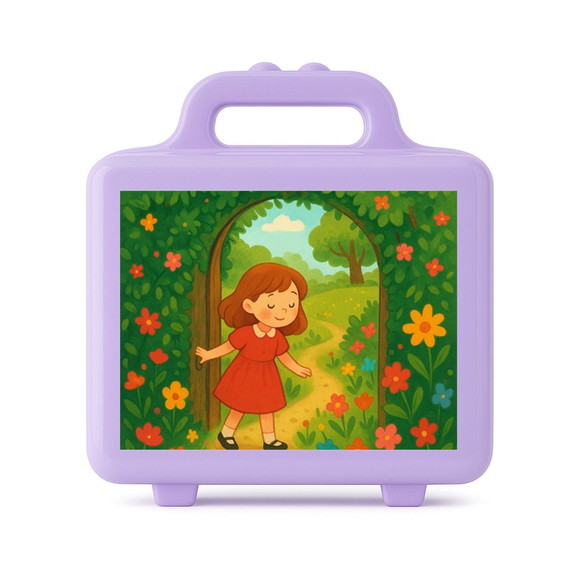 Maleta Plástica Personalizada 12x10cm Jardim Secreto - Imagem 4