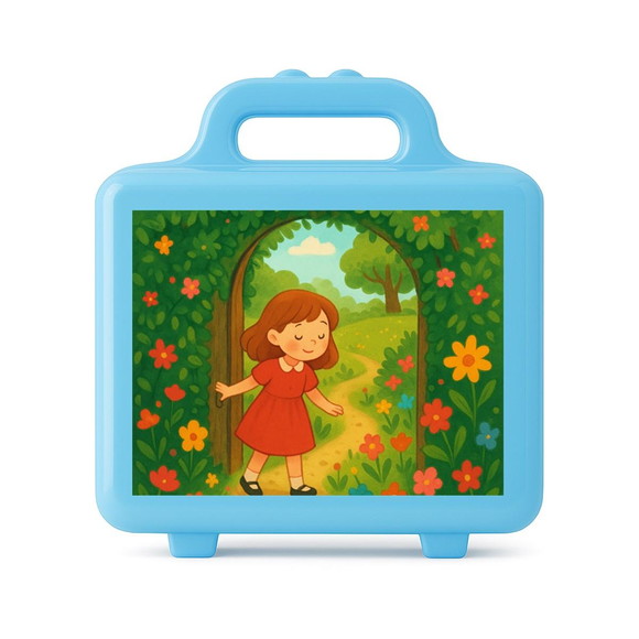 Maleta Plástica Personalizada 12x10cm Jardim Secreto - Imagem 2