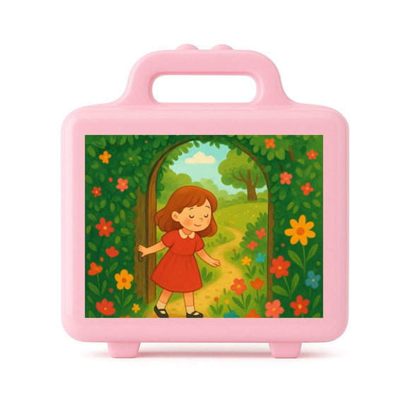 Maleta Plástica Personalizada 12x10cm Jardim Secreto - Imagem 3