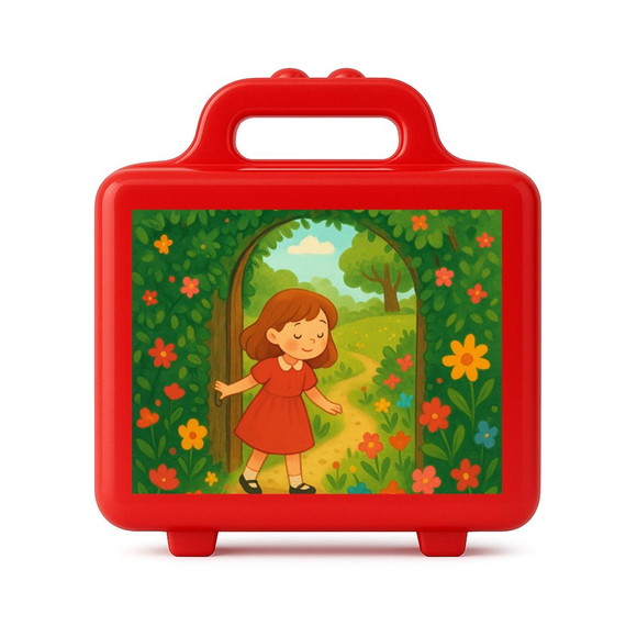 Maleta Plástica Personalizada 12x10cm Jardim Secreto - Imagem 5