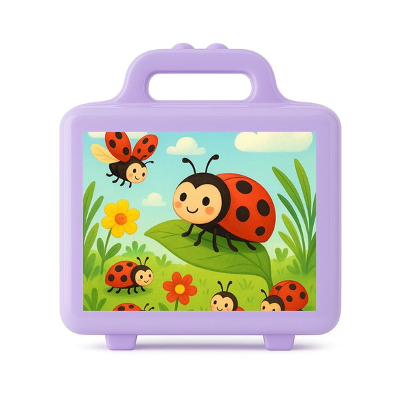 Maleta Plástica Personalizada 12x10cm Joaninhas - Imagem 4