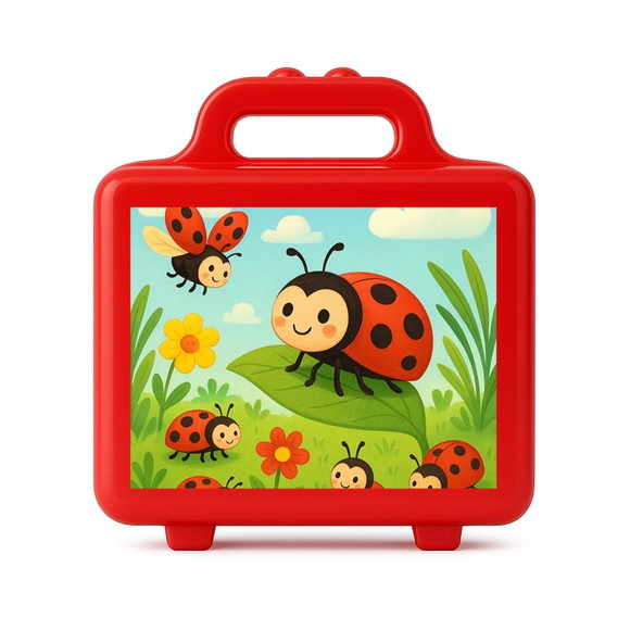 Maleta Plástica Personalizada 12x10cm Joaninhas - Imagem 5