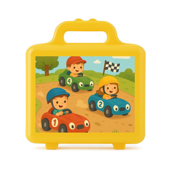 Maleta Plástica Personalizada 12x10cm Kart Infantil