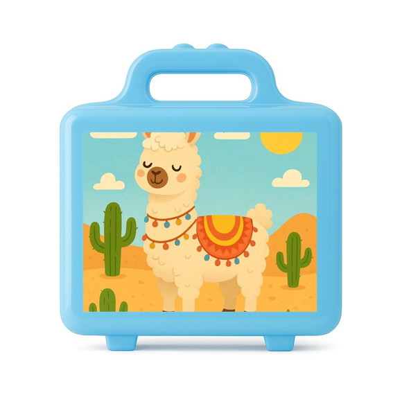 Maleta Plástica Personalizada 12x10cm Lhama - Imagem 2