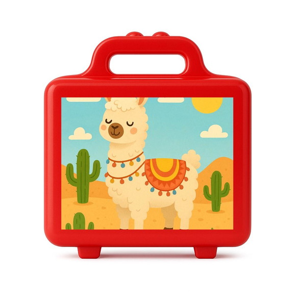 Maleta Plástica Personalizada 12x10cm Lhama - Imagem 5