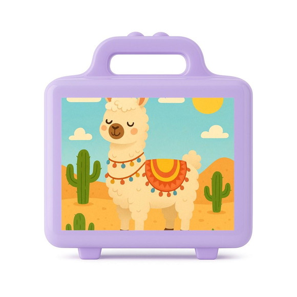 Maleta Plástica Personalizada 12x10cm Lhama - Imagem 4
