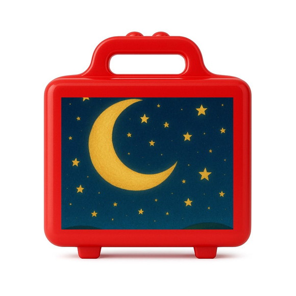 Maleta Plástica Personalizada 12x10cm Lua e Estrelas - Imagem 5