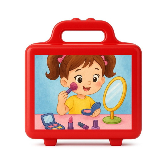 Maleta Plástica Personalizada 12x10cm Maquiagem - Imagem 5