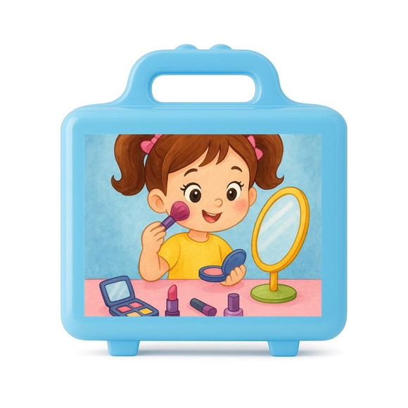 Maleta Plástica Personalizada 12x10cm Maquiagem - Imagem 2