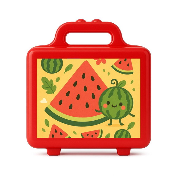 Maleta Plástica Personalizada 12x10cm Melancia - Imagem 5