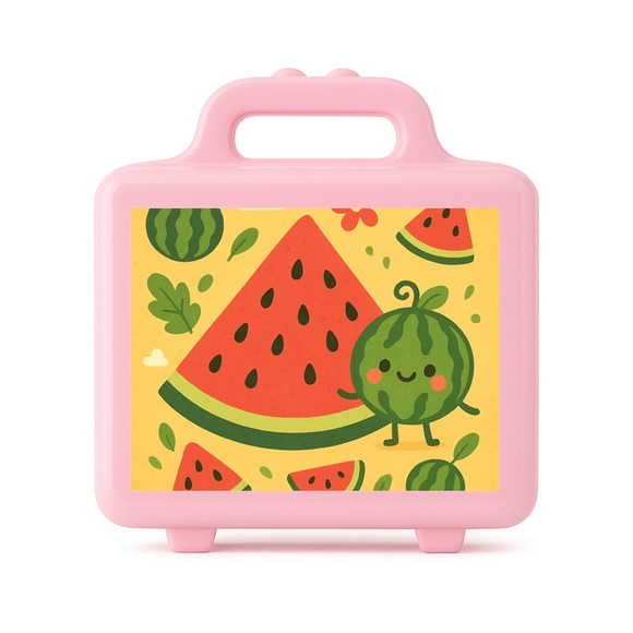 Maleta Plástica Personalizada 12x10cm Melancia - Imagem 3