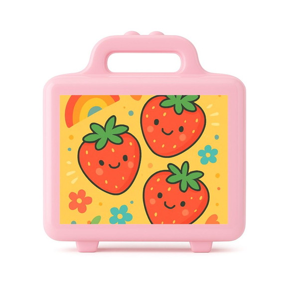 Maleta Plástica Personalizada 12x10cm Moaranguinhos Fofos - Imagem 3