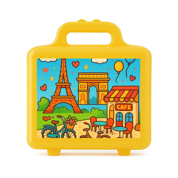 Maleta Plástica Personalizada 12x10cm Paris