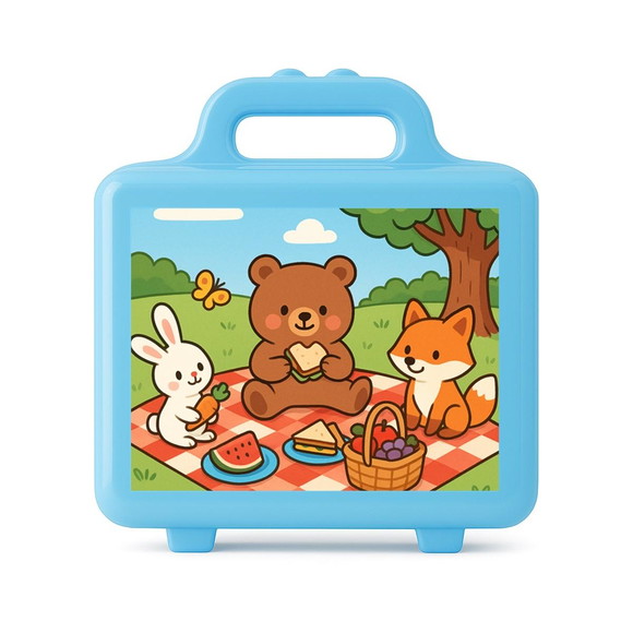 Maleta Plástica Personalizada 12x10cm Picnic - Imagem 2