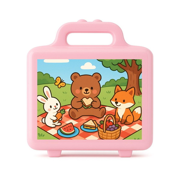 Maleta Plástica Personalizada 12x10cm Picnic - Imagem 3