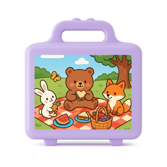 Maleta Plástica Personalizada 12x10cm Picnic - Imagem 4