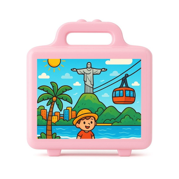 Maleta Plástica Personalizada 12x10cm Rio de Janeiro - Imagem 3