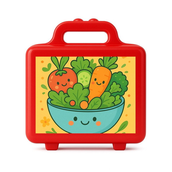 Maleta Plástica Personalizada 12x10cm Salada Divertida - Imagem 5