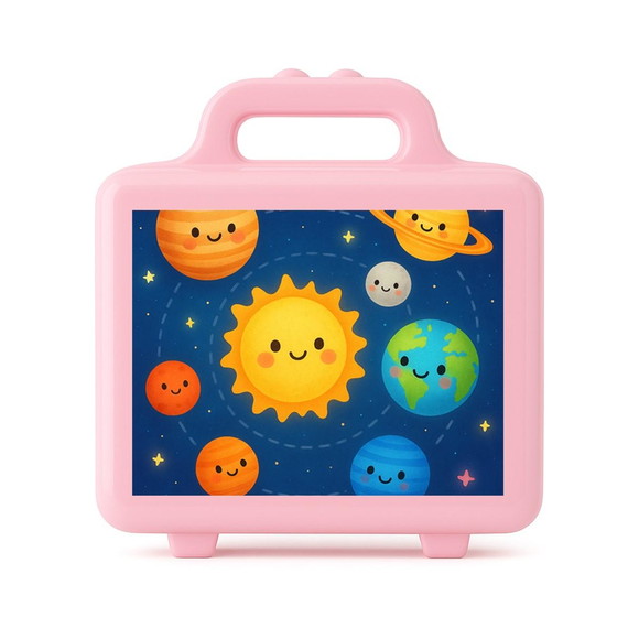 Maleta Plástica Personalizada 12x10cm Sistema Solar - Imagem 3