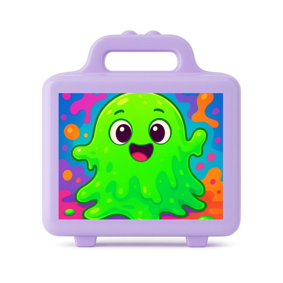 Maleta Plástica Personalizada 12x10cm Slime - Imagem 4