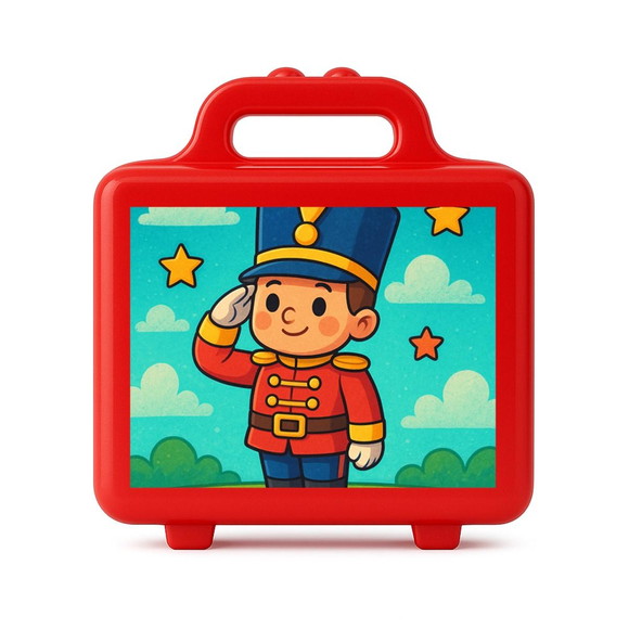 Maleta Plástica Personalizada 12x10cm Soldadinho de Chumbo - Imagem 5