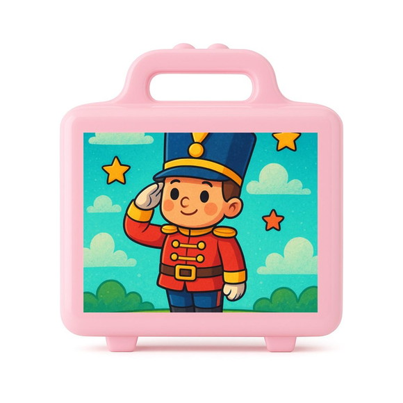 Maleta Plástica Personalizada 12x10cm Soldadinho de Chumbo - Imagem 3
