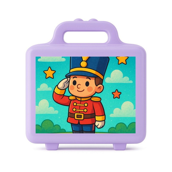 Maleta Plástica Personalizada 12x10cm Soldadinho de Chumbo - Imagem 4