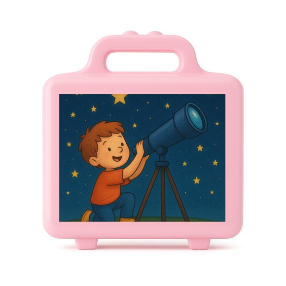 Maleta Plástica Personalizada 12x10cm Telescópio Kids - Imagem 3