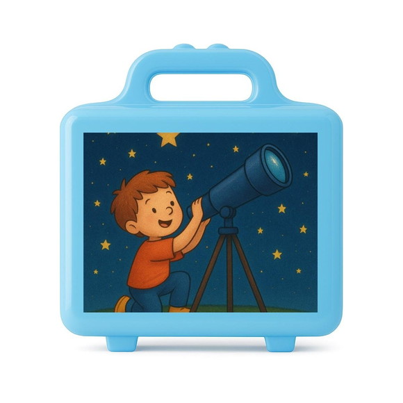 Maleta Plástica Personalizada 12x10cm Telescópio Kids - Imagem 2