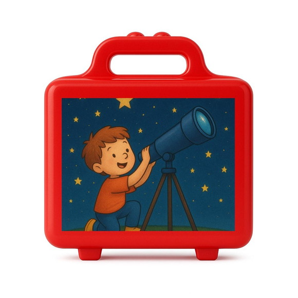 Maleta Plástica Personalizada 12x10cm Telescópio Kids - Imagem 5