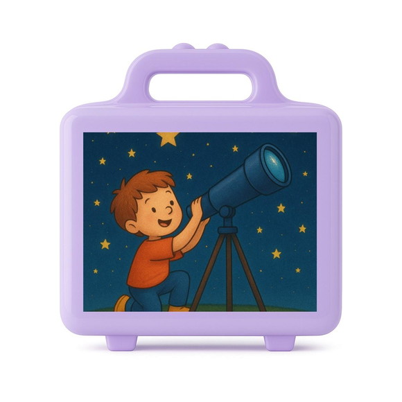 Maleta Plástica Personalizada 12x10cm Telescópio Kids - Imagem 4