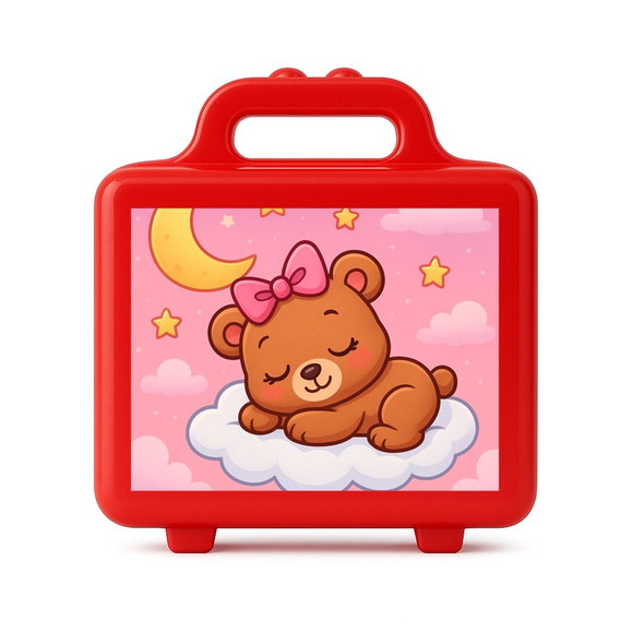 Maleta Plástica Personalizada 12x10cm Ursinha Soninho - Imagem 5